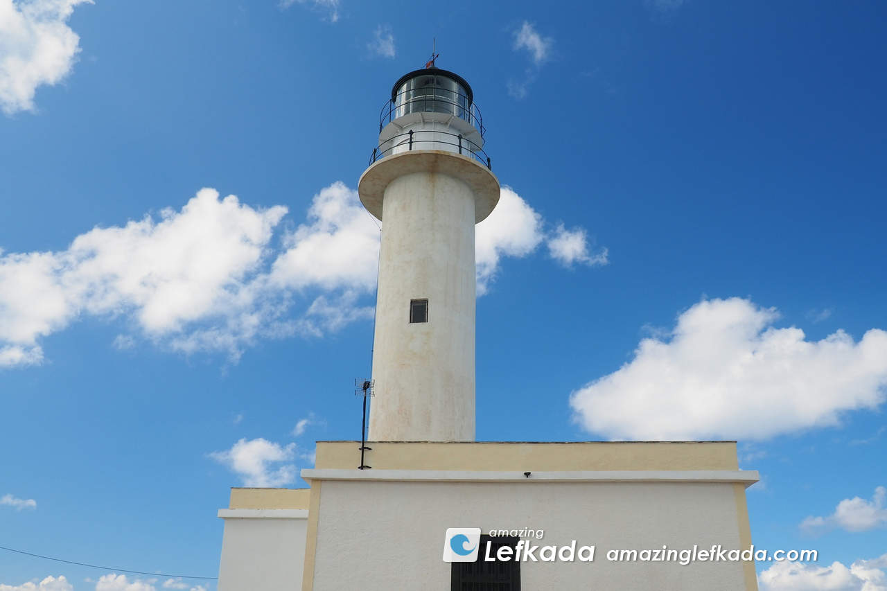 Lighthouse of Lefkada Island at Cape Lefkatas Lighthouse of Lefkada Island at Cape Lefkatas