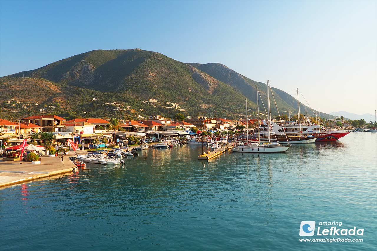 Nidri in Lefkada Island Greece