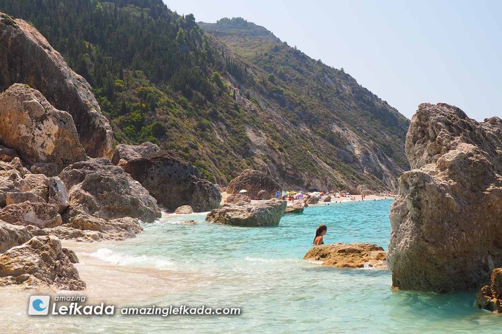 Kavalikefta beach and Megali Petra beach