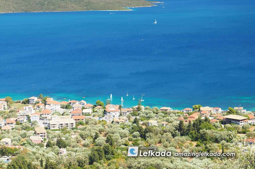 View to Nikiana beach from the hills