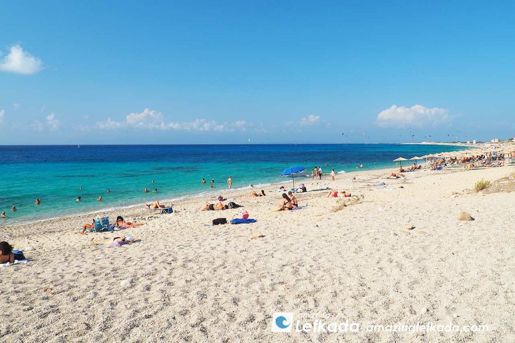 Lefkada town beach, Agios Ioannis