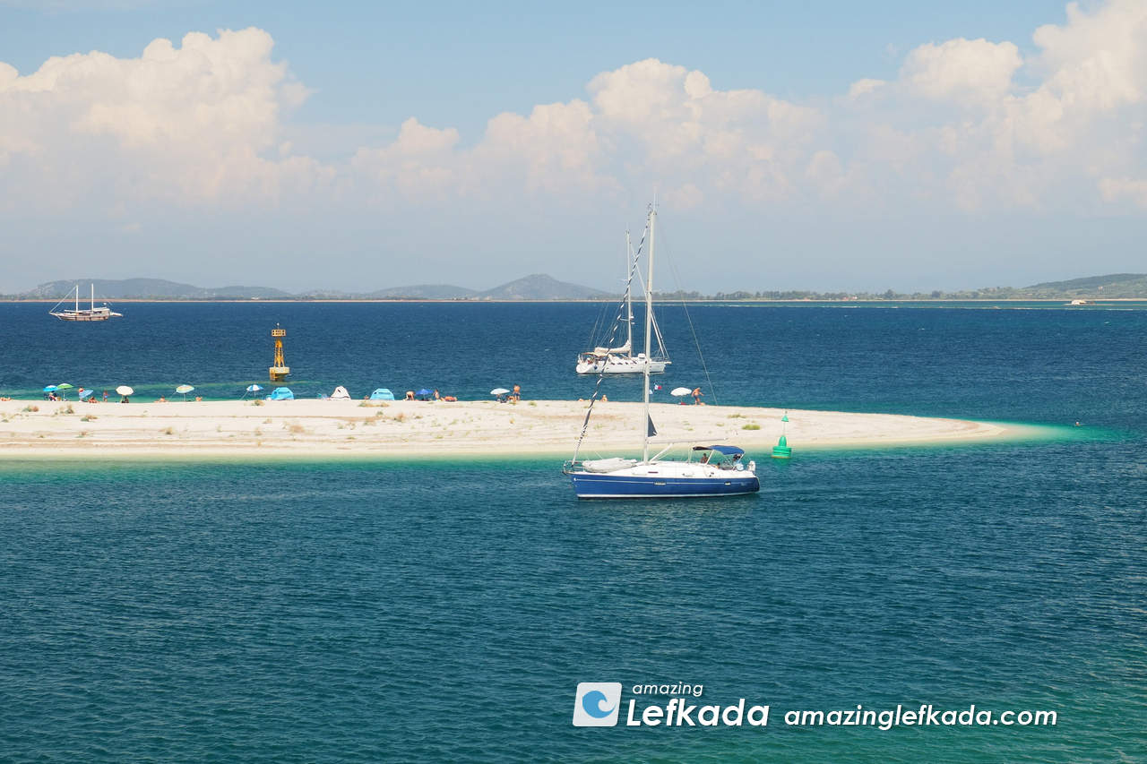 Best beaches in Lefkada town is Ammoglossa, Gira, Agios Ioannis