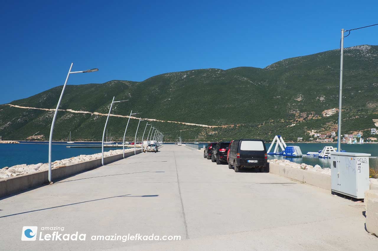 Lefkada Vasiliki ferryport, ferries to Kefalonia