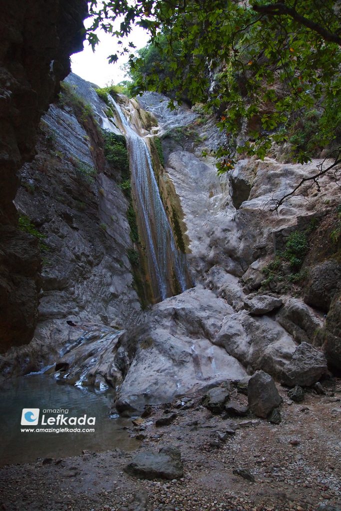 Nidri Dimosari Waterfalls in Lefkada Island