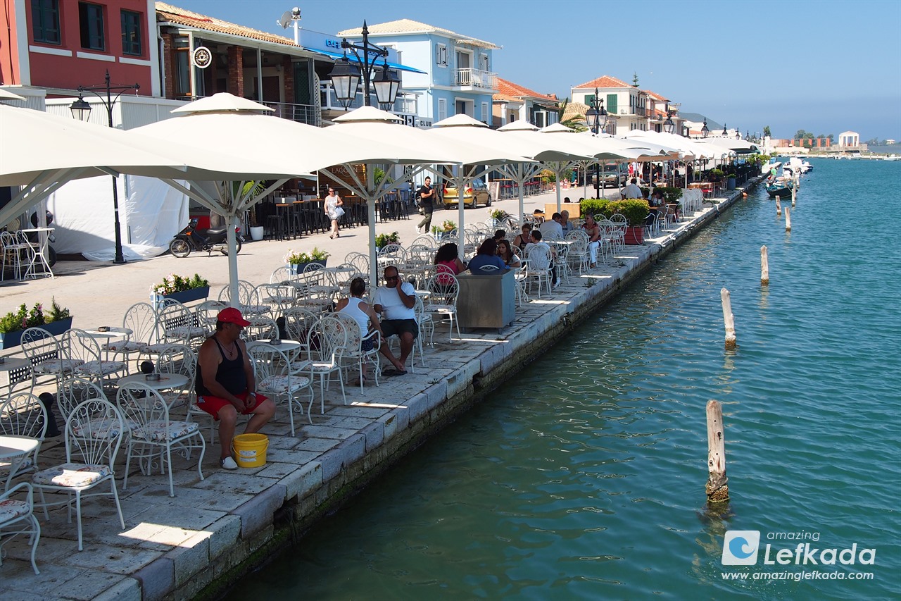 Seaside promenade of Lefkada town