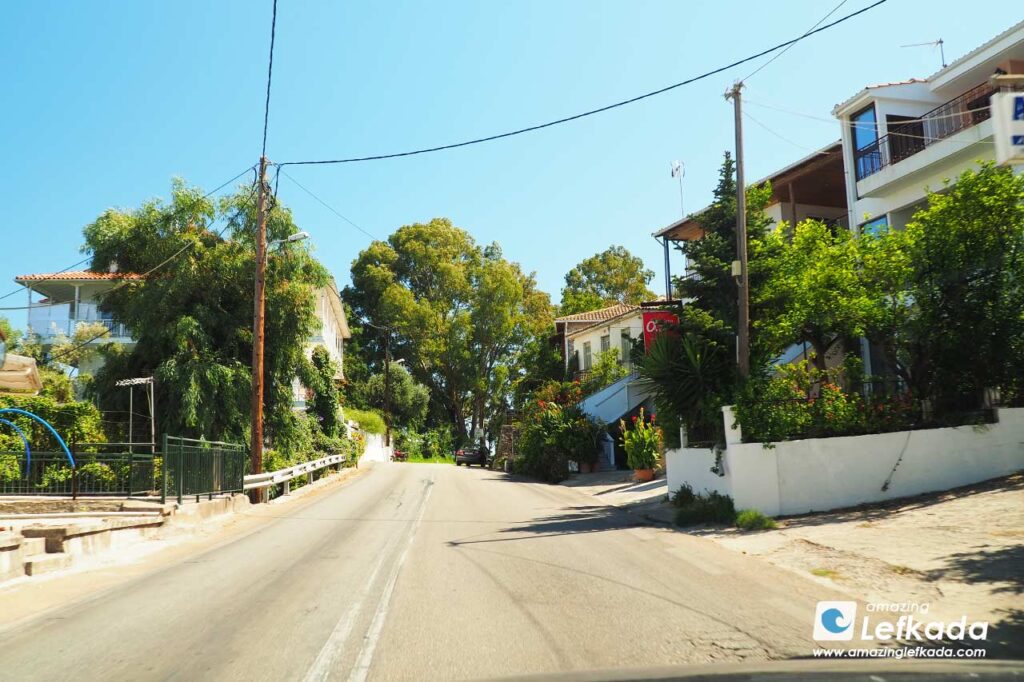 Location of Ligia (Lygia) in Lefkada Island Location of Ligia (Lygia) in Lefkada Island