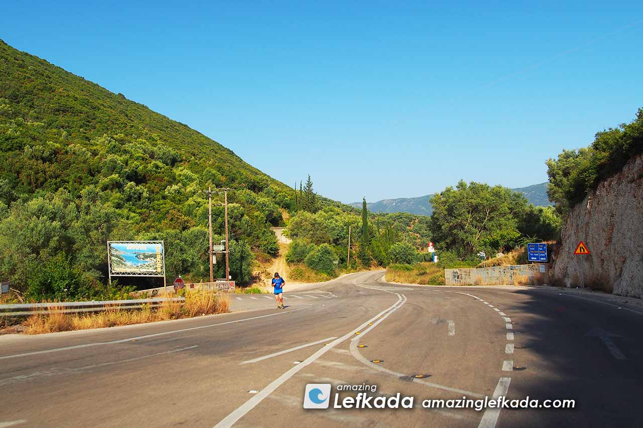 Driving and location to  access Sivota in Lefkada Island