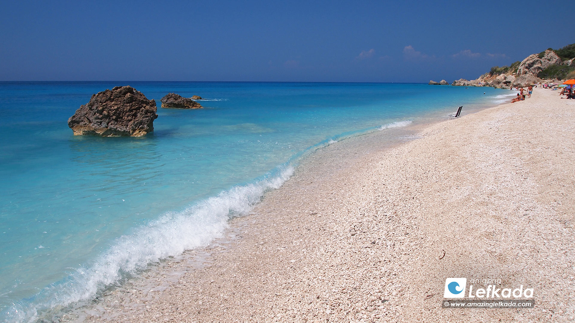Lefkada Megali Petra beach