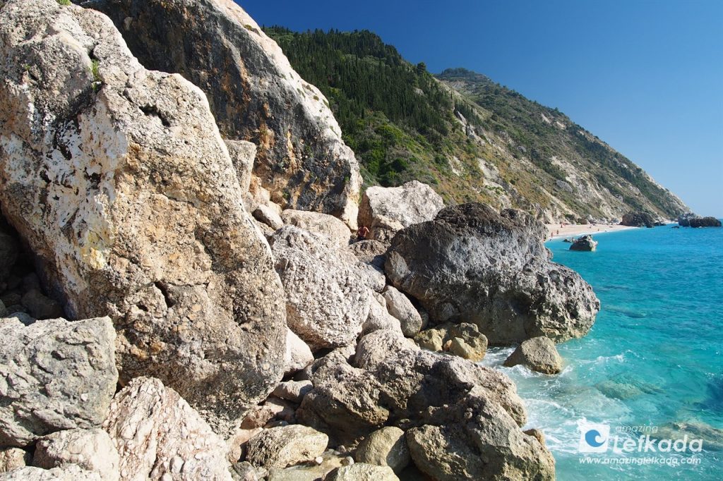 Rocks of Megali Petra beach