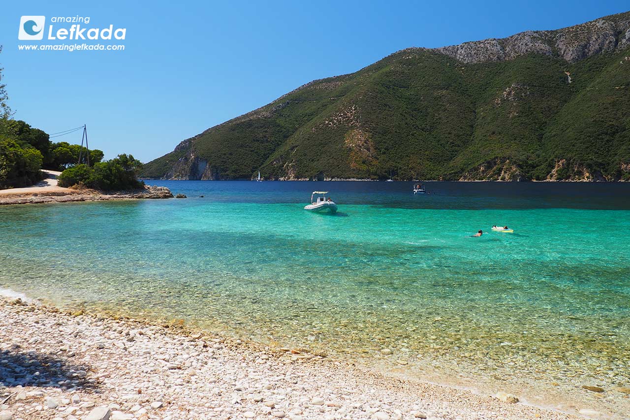 Agios Ioannis beach in Meganisi