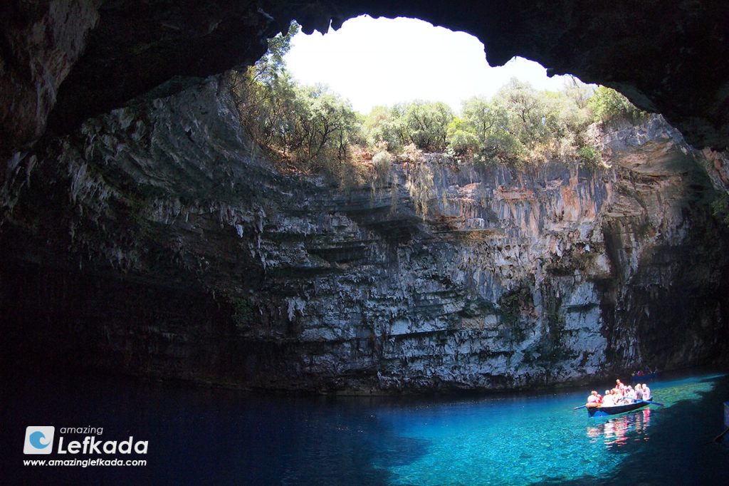 Melissani lake, best sights of Kefalonia Greece