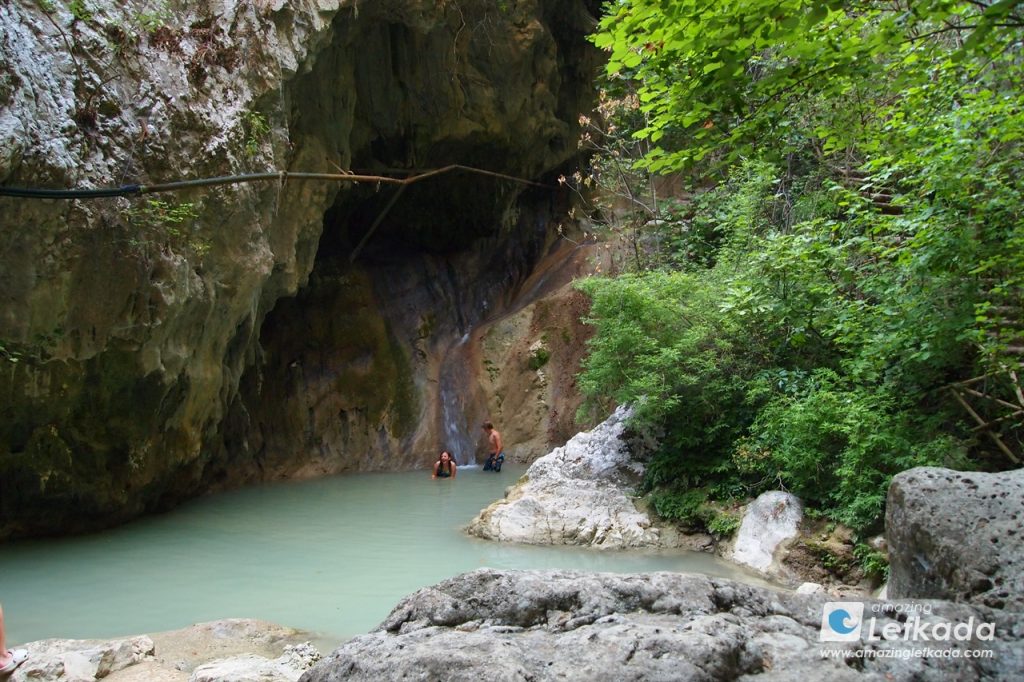 One the Waterfalls of Lefkada