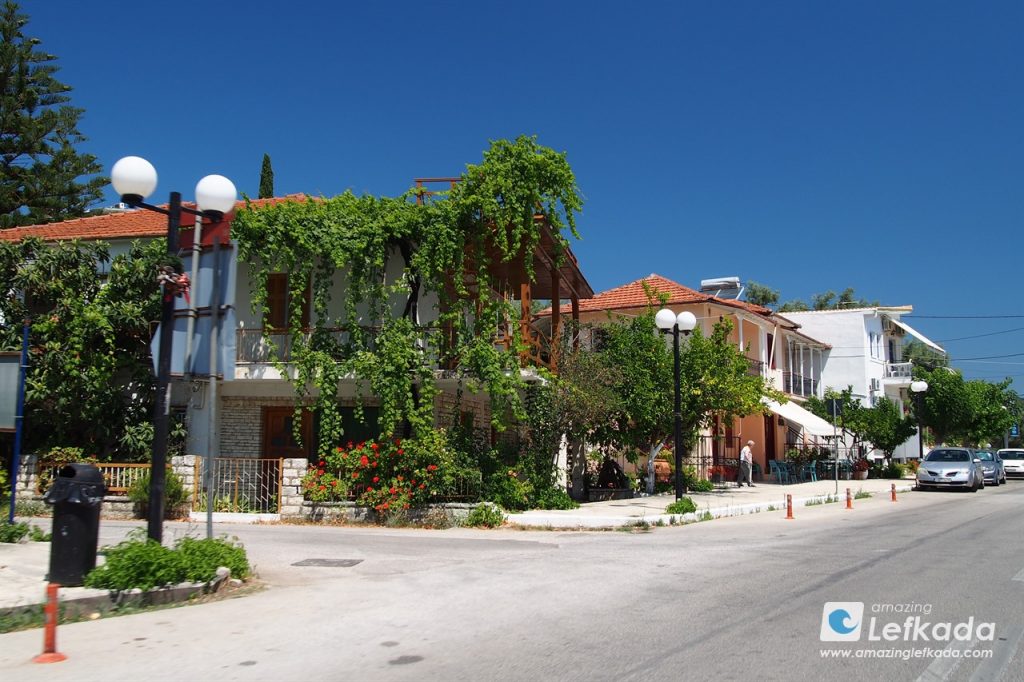 On the street of Nikiana, Lefkada