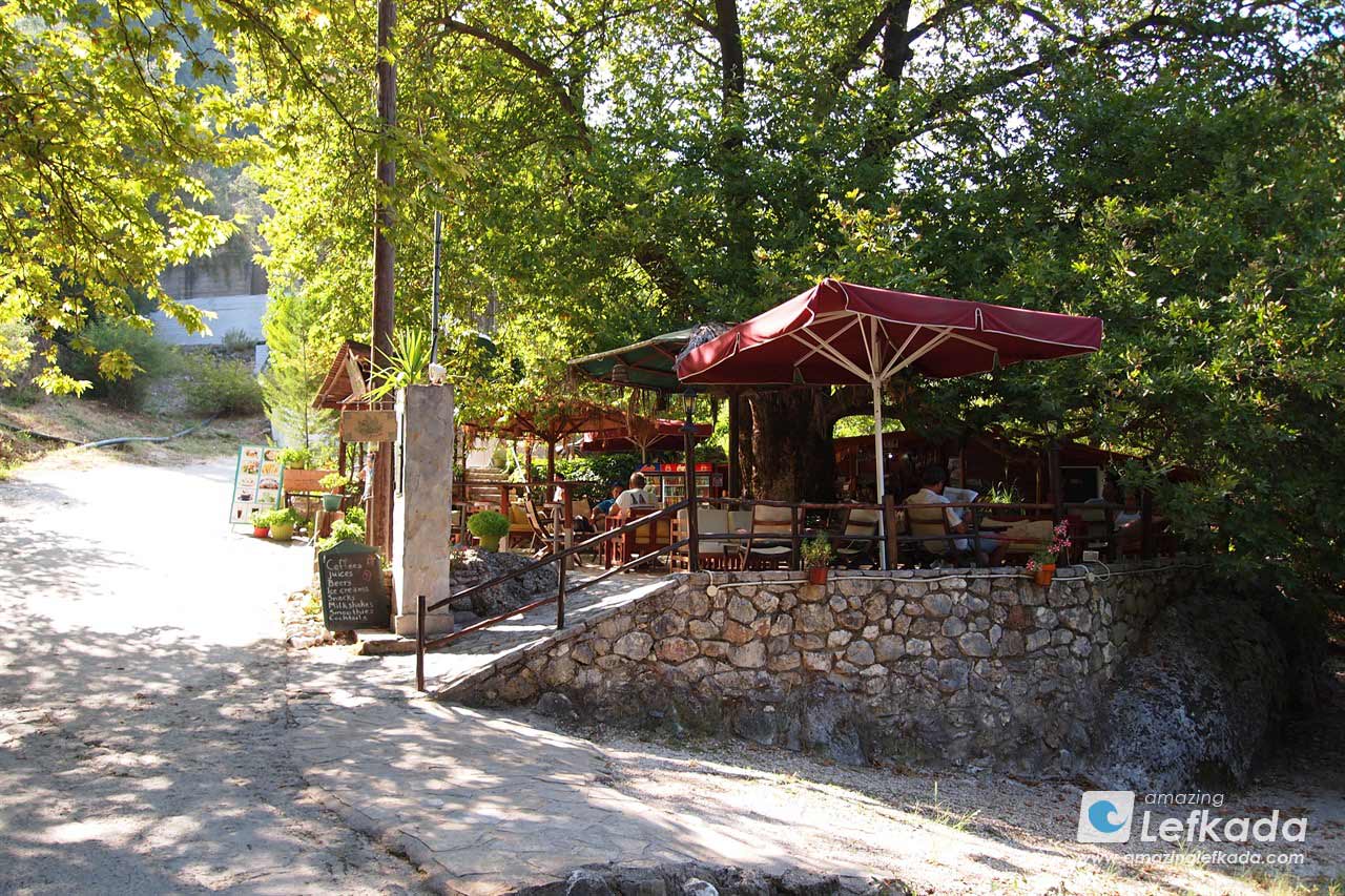 The Plane Tree restaurant near Nidri Waterfalls