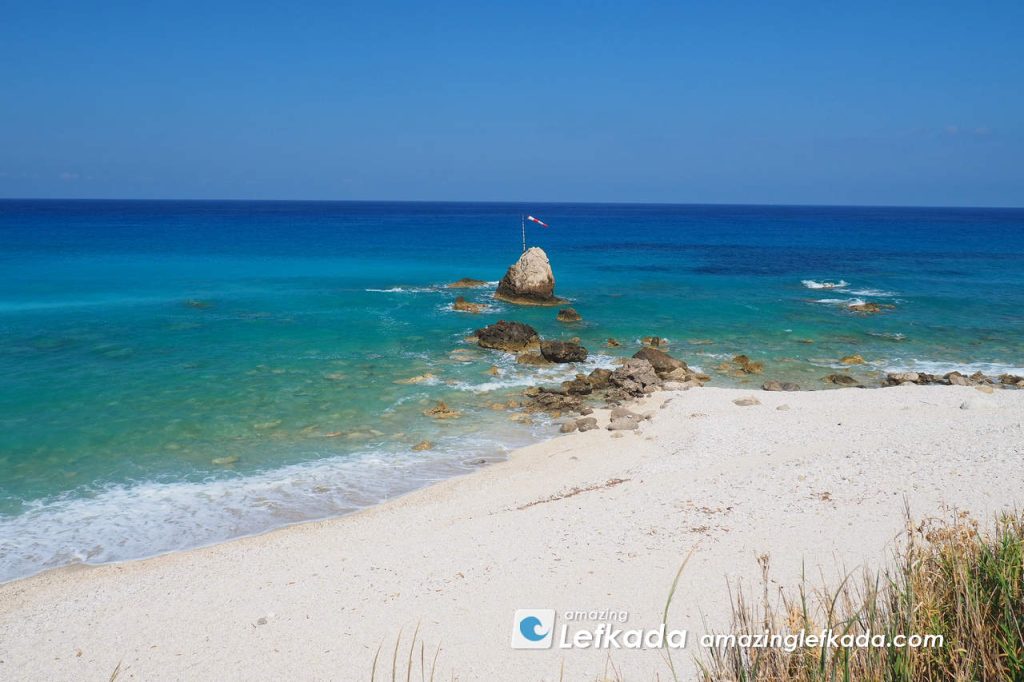 Gaidaros beach coastline in Lefkada Island