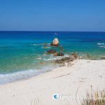 Gaidaros beach coastline in Lefkada Island