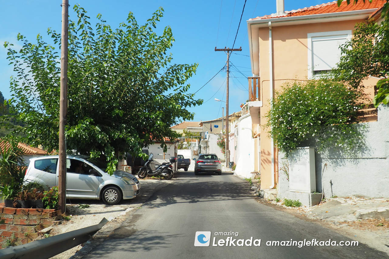 Parking lot and main street