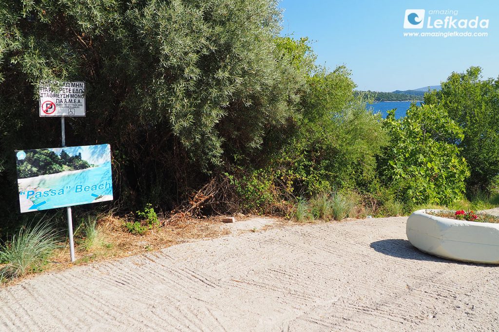 Lefkada Passa beach location (Perigiali beach)