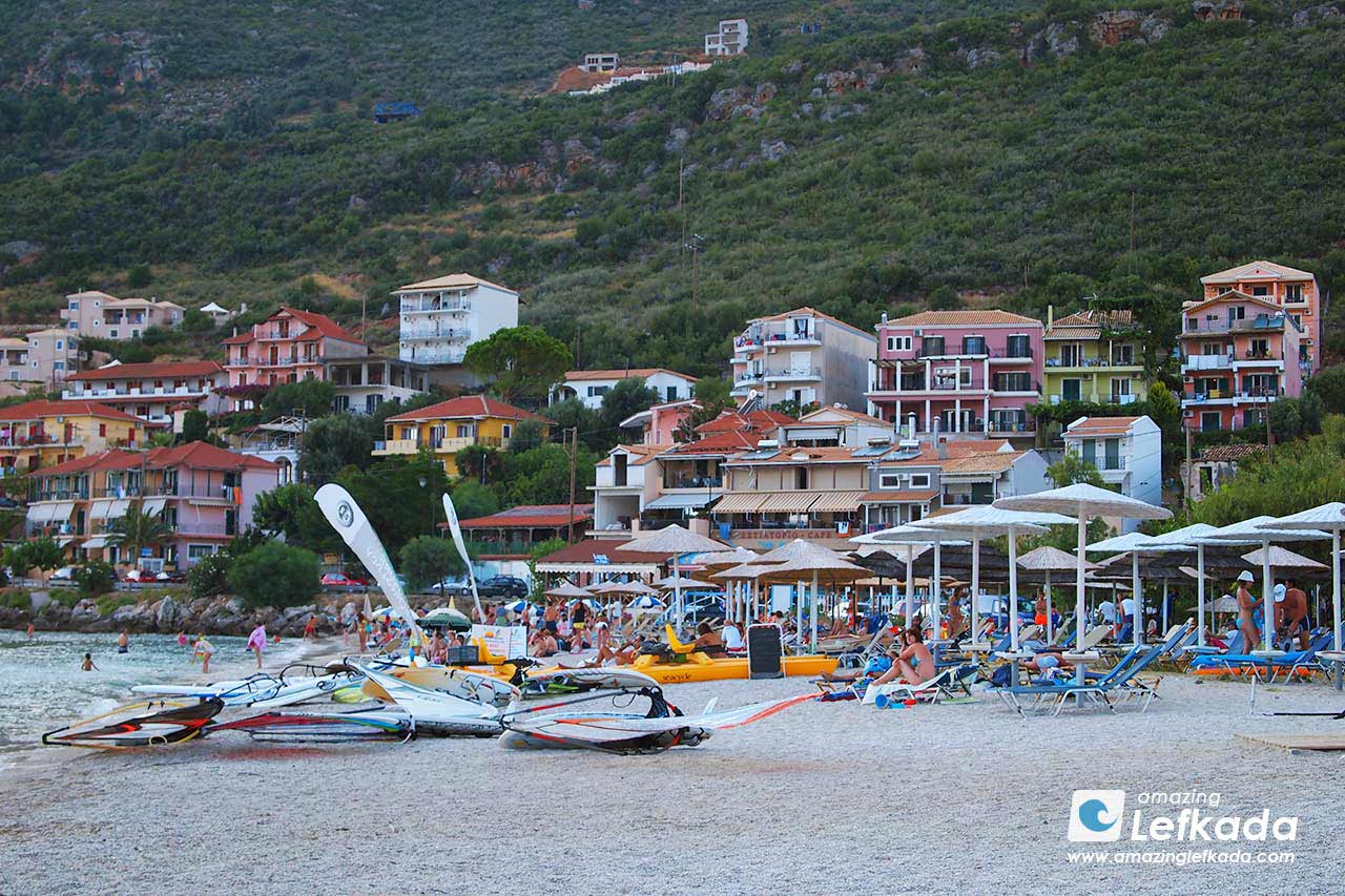 Ponti windsurf spot Lefkada