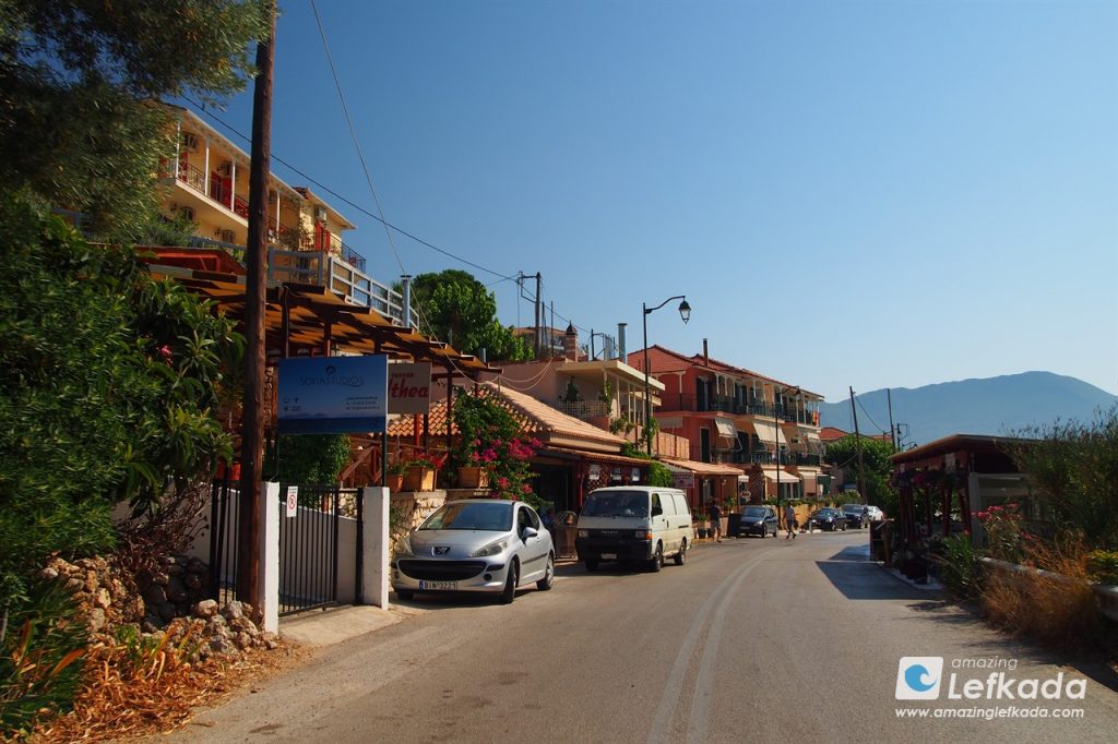 Parking lot in Ponti Lefkada Parking lot in Ponti Lefkada