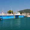 Floating bridge of Lefkada Island (Agia Mavra)