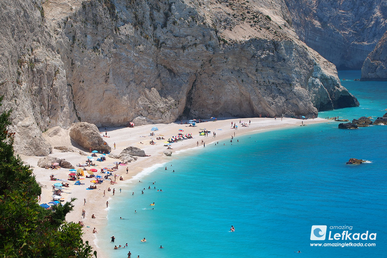 Blue sea at Porto Katsiki beach