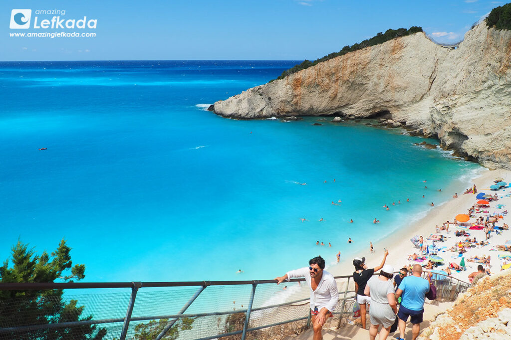 Stairs down to Porto Katsiki bay