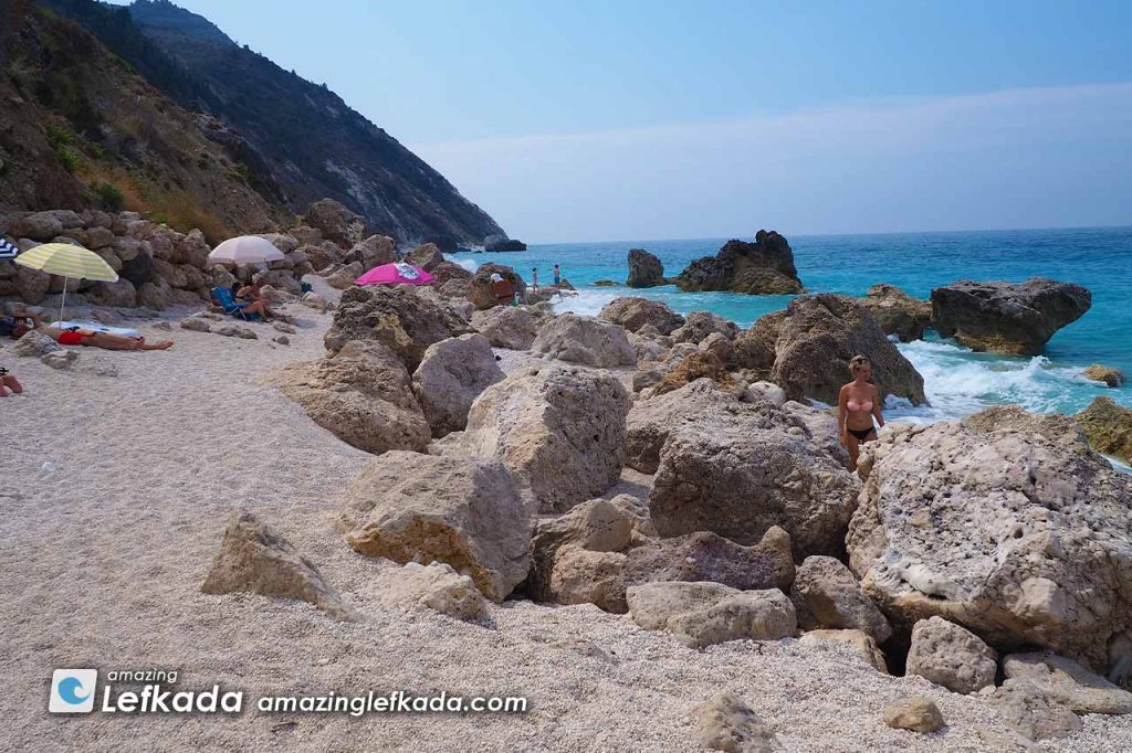 View to the Ionian Sea at Kavalikefta beach