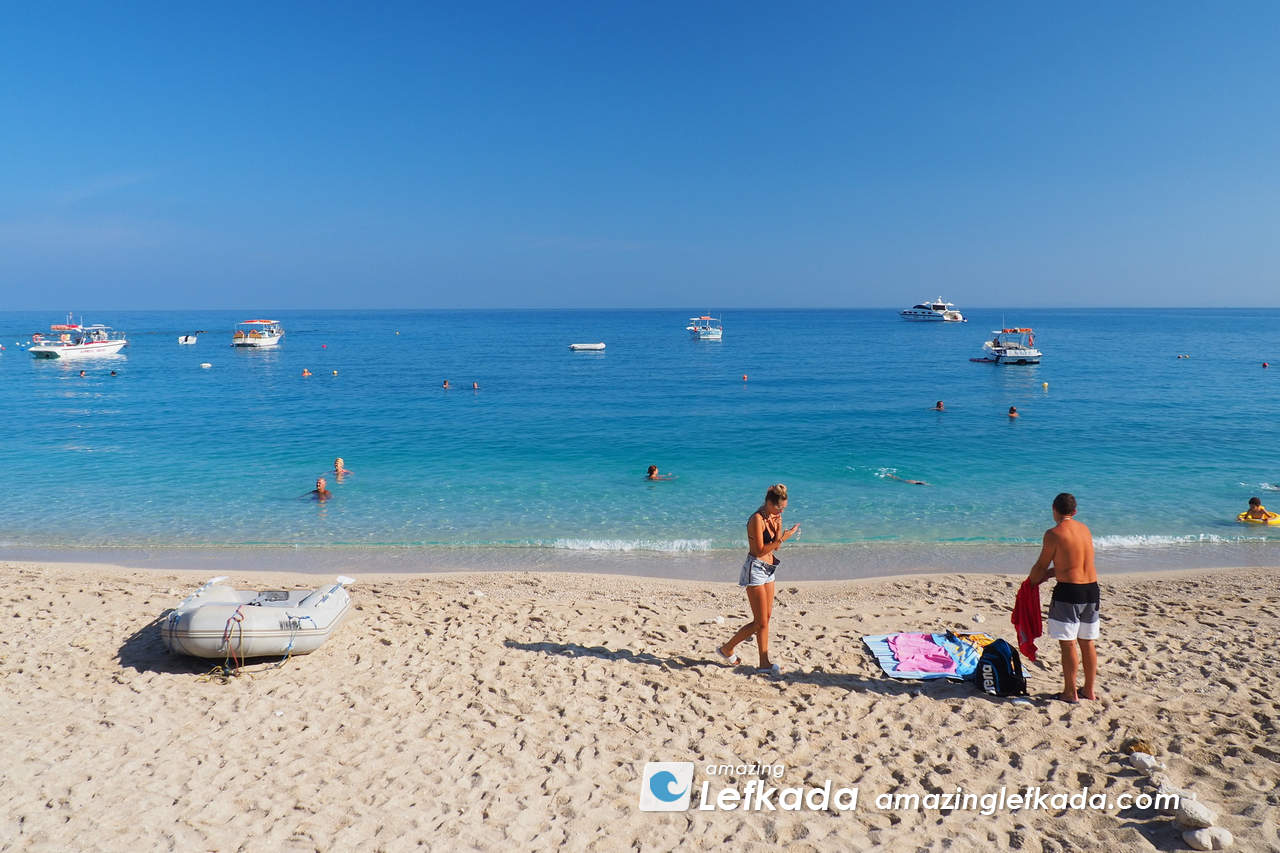 Sandy coast of Agios Nikitas