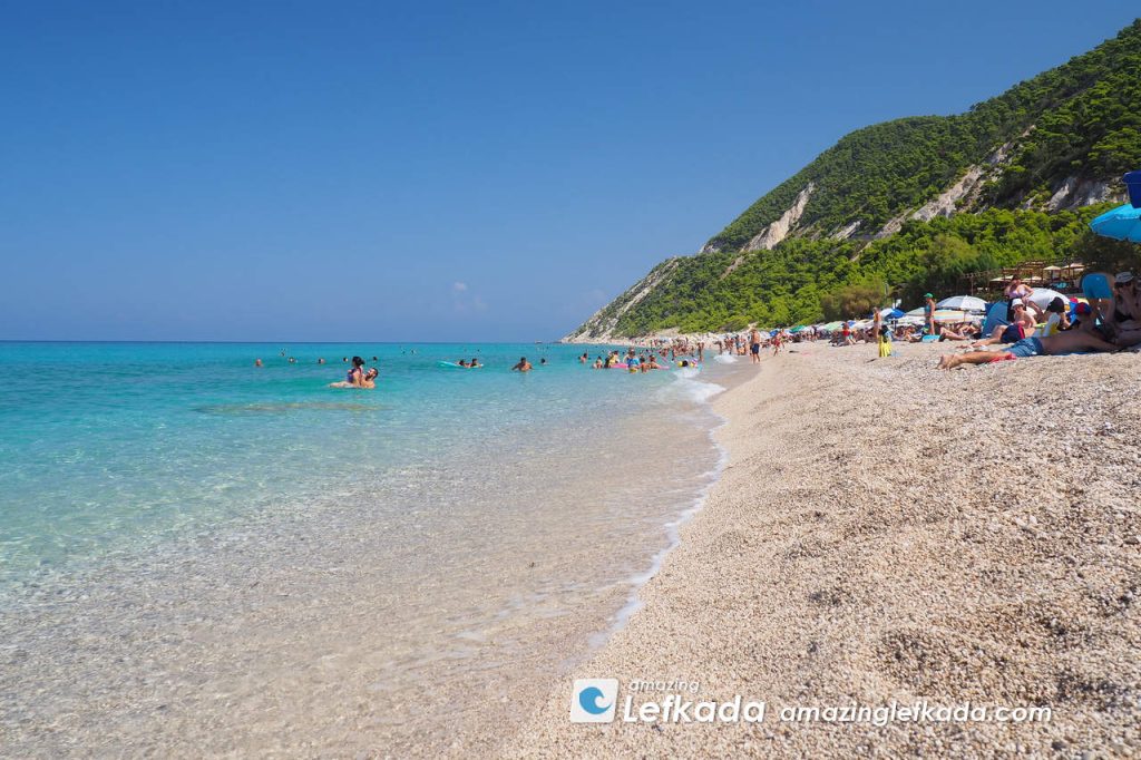 Sea temperatures of Pefkoulia beach at Lefkada west coastline