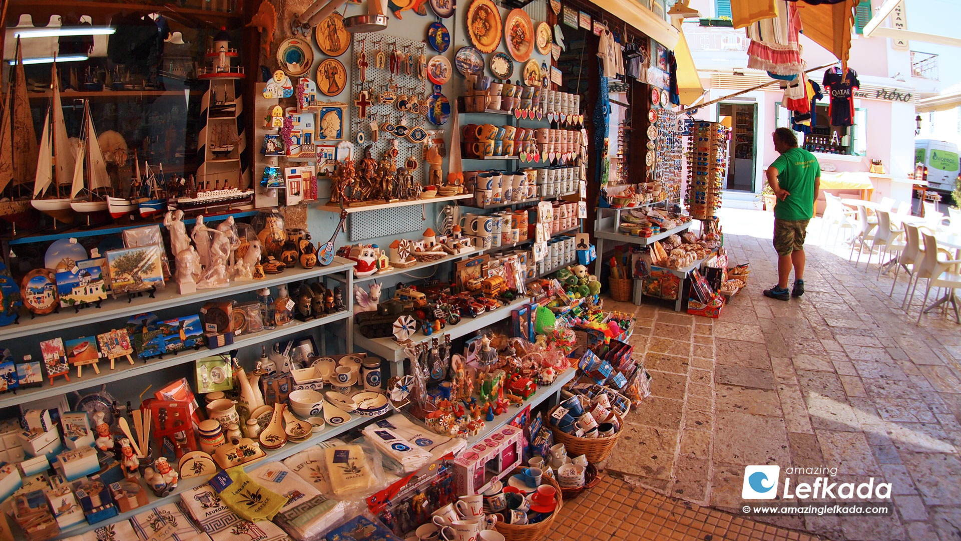 Where to shopping in Lefkada Island, Greece