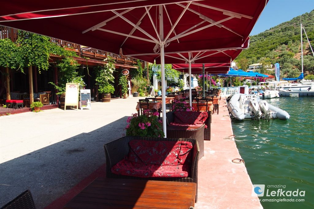 Pedestrian street in the port