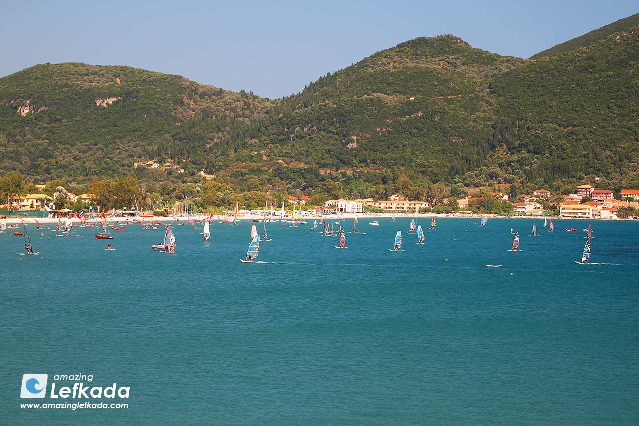 Vasiliki windsurf in Lefkada