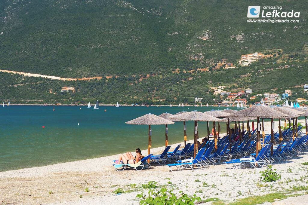Vassiliki beach Vassiliki beach sunbeds