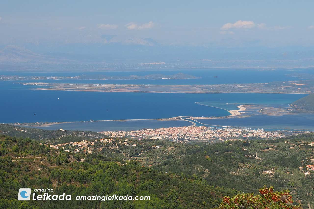 Panoramic view from Church of Profitis Ilias in Lefkada