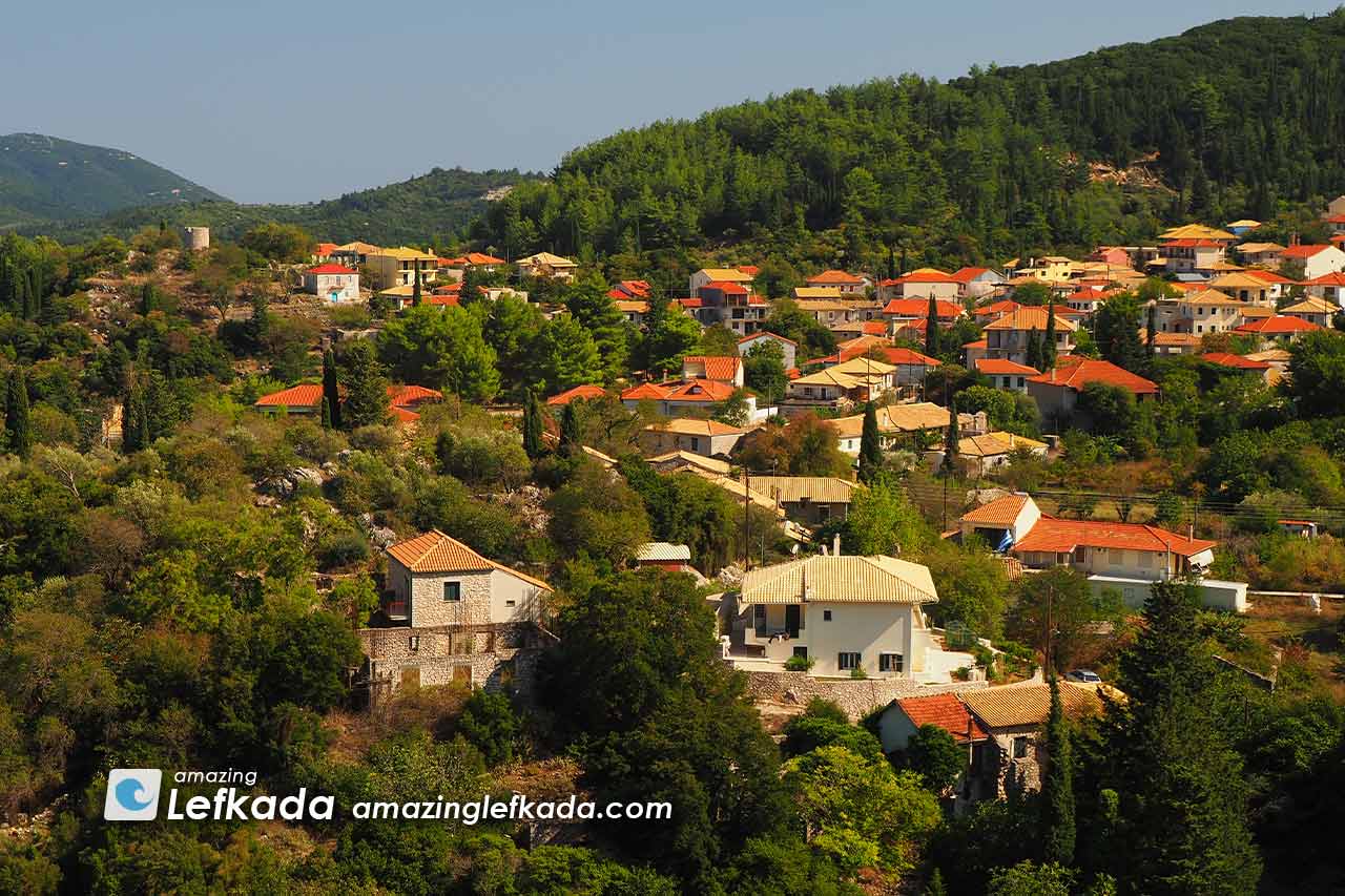 View to Karia in Lefkada Island View to Karia in Lefkada Island