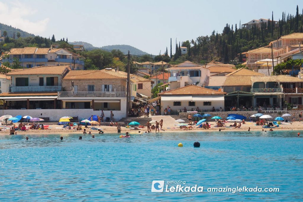 Paralia Agios Nikita beach boat to Mylos