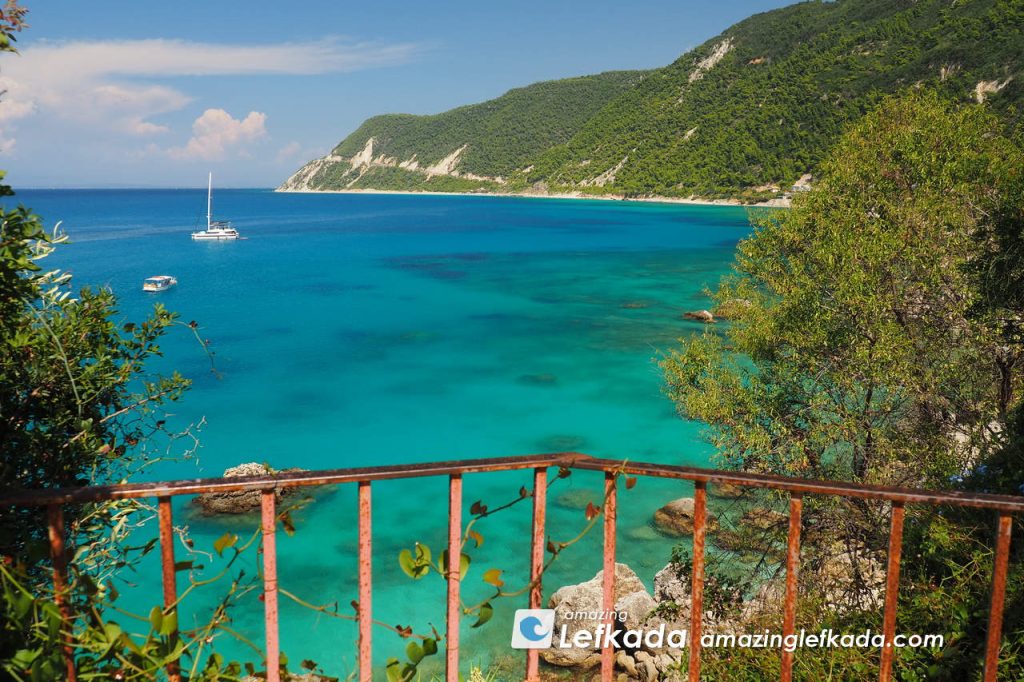 Sea views from Agios Nikitas apartments and hotels