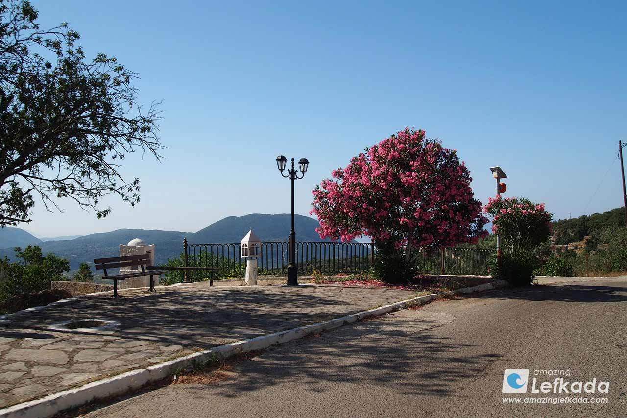 Viewpoint and lookout of Agios Petros in Lefkada