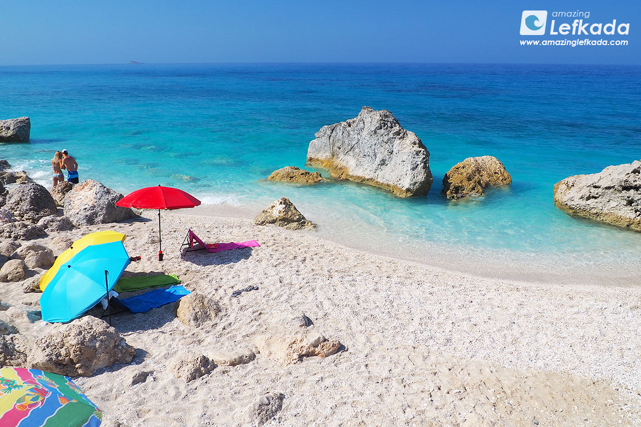 August weather ans sea in Lefkada Island, Greece