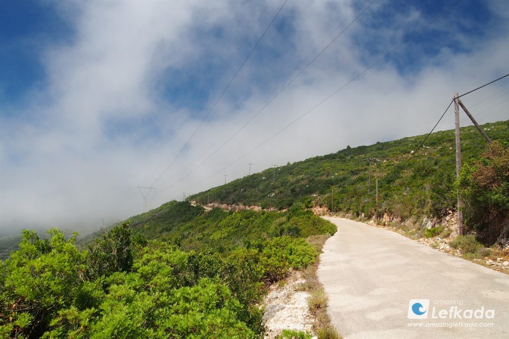 Lefkada driving in mountains