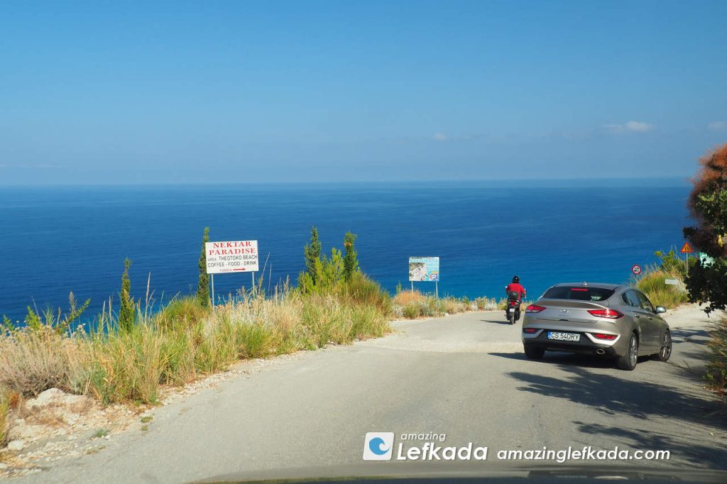 Location and driving of Gaidaros beach in Lefkada Island Driving to Gaidaros beach in Lefkada Island