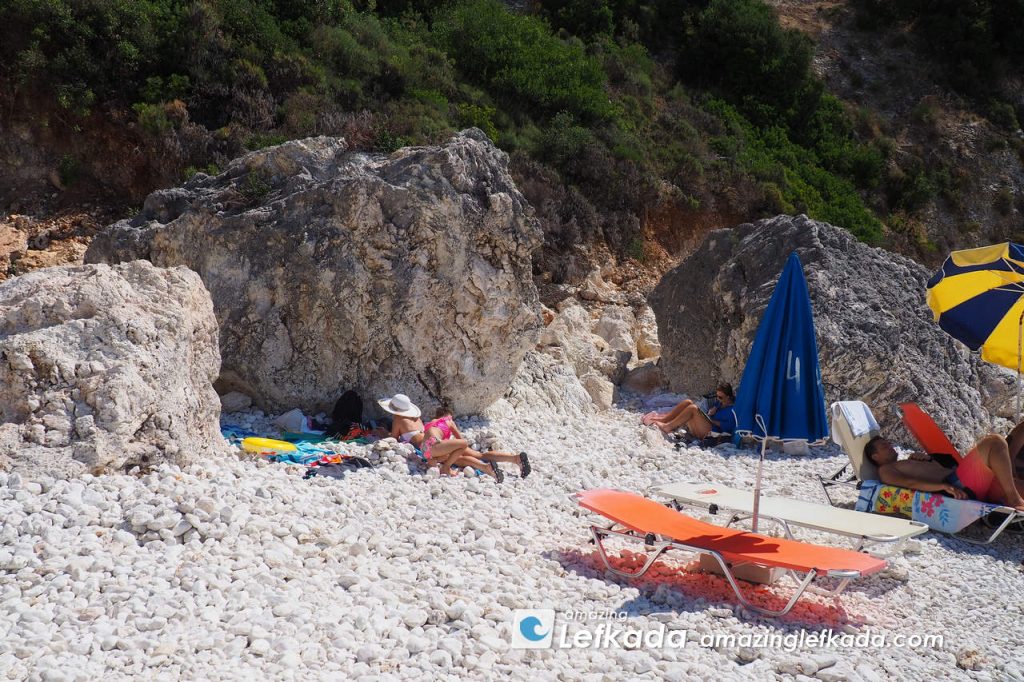 White pebbles of the coast